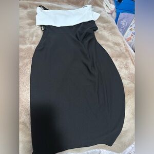 Nordstrom Black and White Evening Holiday Dress 6